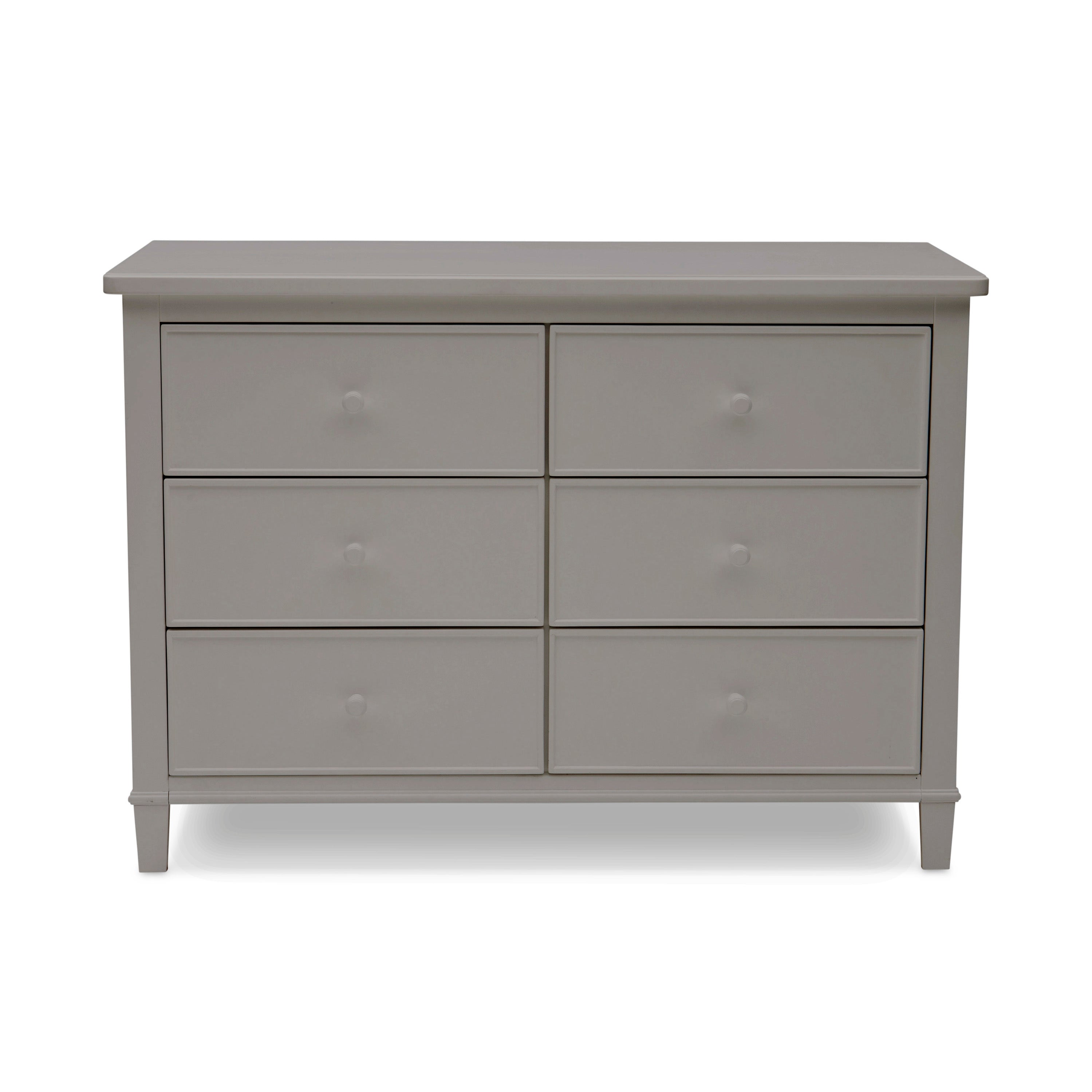 Haven 6-Drawer Dresser with Interlocking Drawers - Sturdy Wooden Chest of Drawers for Bedroom Storage & Organization - Perfect for Master Bedroom, Guest Room or Nursery Closet