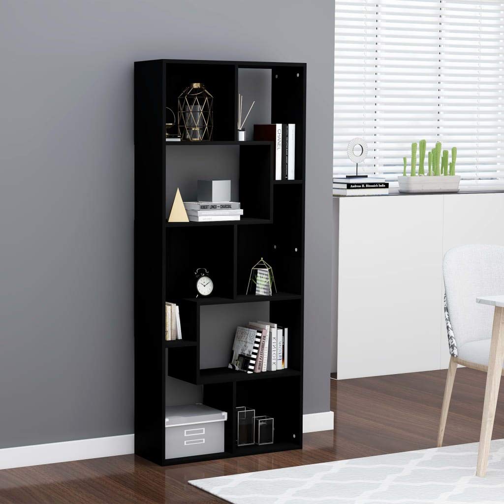 TEWTX7 Bookcase - Freestanding Decorative Storage Shelf & Room Divider for Living Room, Office, Bedroom, Library | Modern Display Shelving Unit for Home Decor & Organization