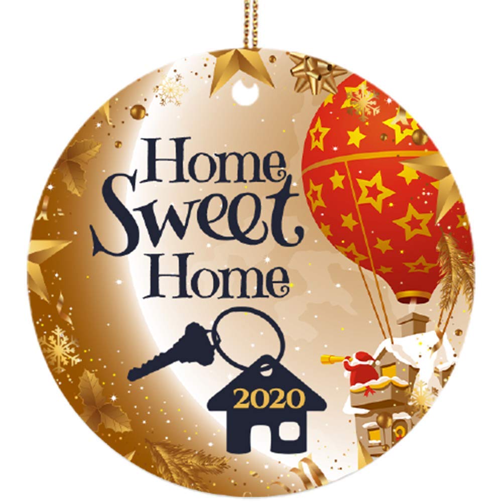 2020 Established New Home Ornament - Housewarming Gift, Christmas Tree Decor with Santa Claus for First Christmas in New Home, Holiday Home Decoration - Perfect for New Home Celebrations & Christmas Decorating