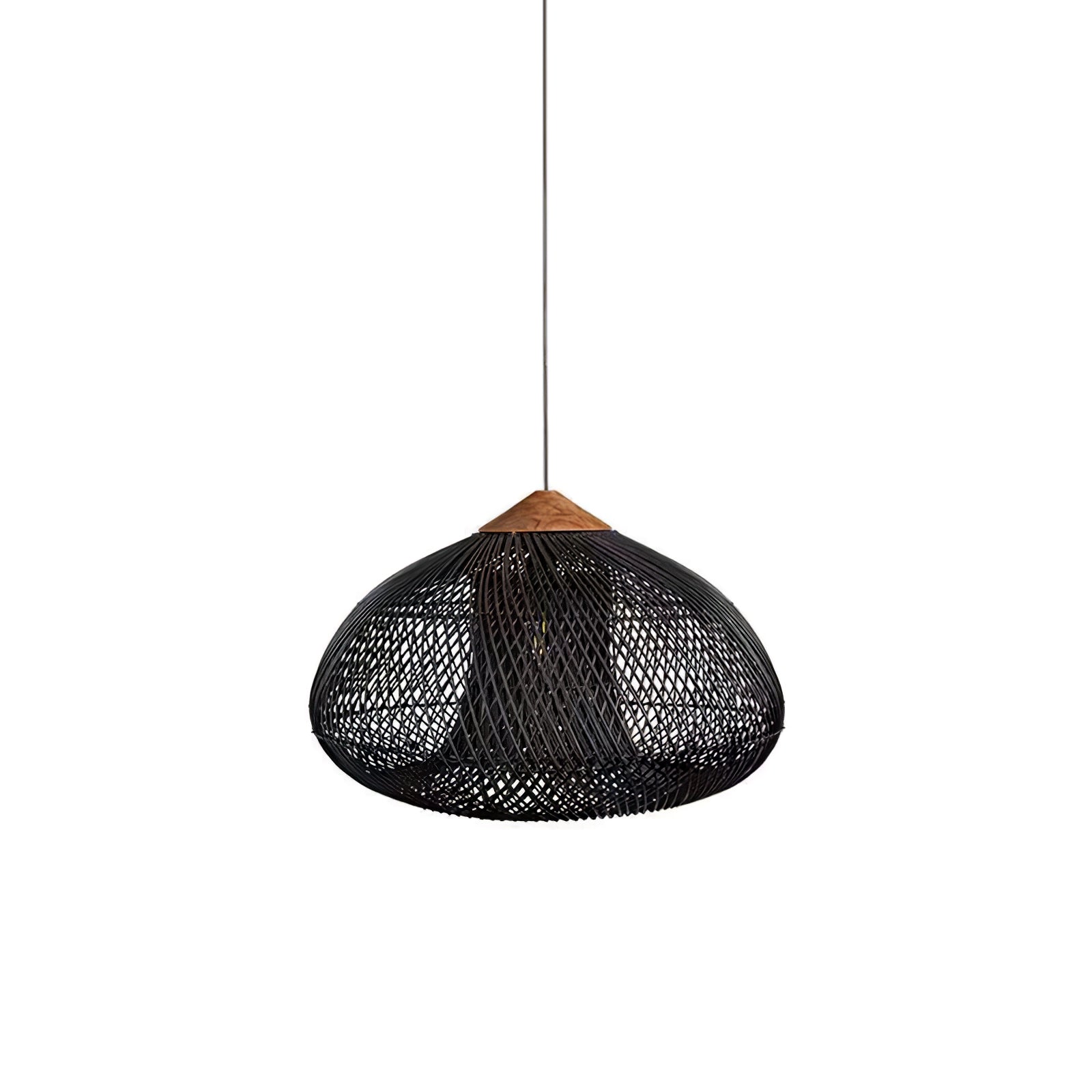 Dark wood & Black rattan