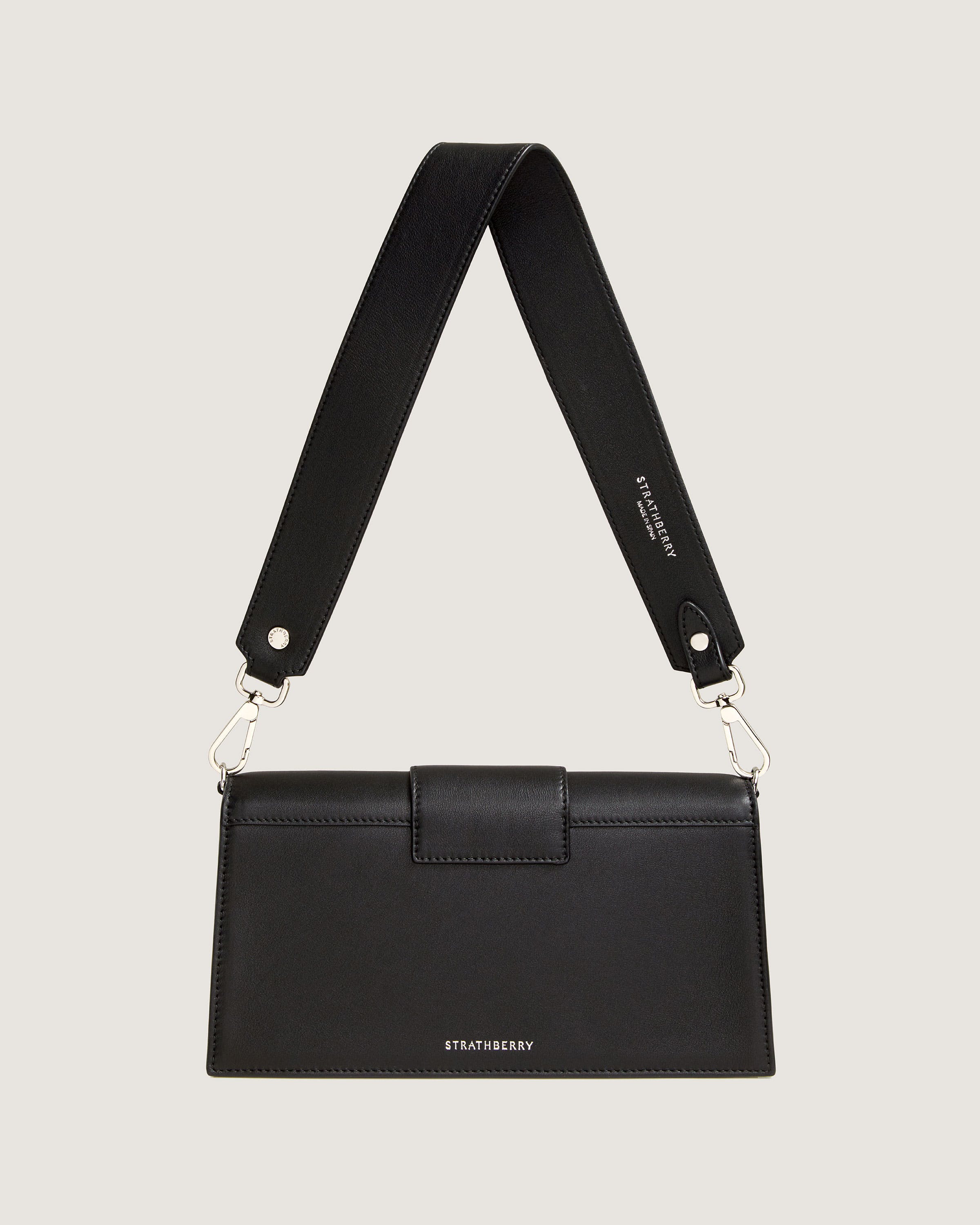 Mini Crescent Black Coated Bar with Silver Hardware - Stylish Dainty Necklace for Women, Perfect for Everyday Wear, Date Night & Gift Giving