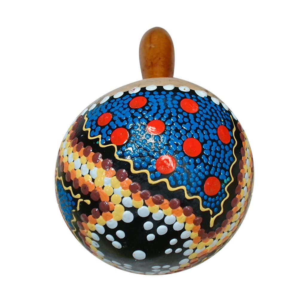 Premium Coconut Shell Sand Hammer Hand Rattle - Natural Percussion Instrument for Music Lovers, Kids & Therapists - Perfect for Rhythm Practice, Sound Therapy & Early Childhood Education