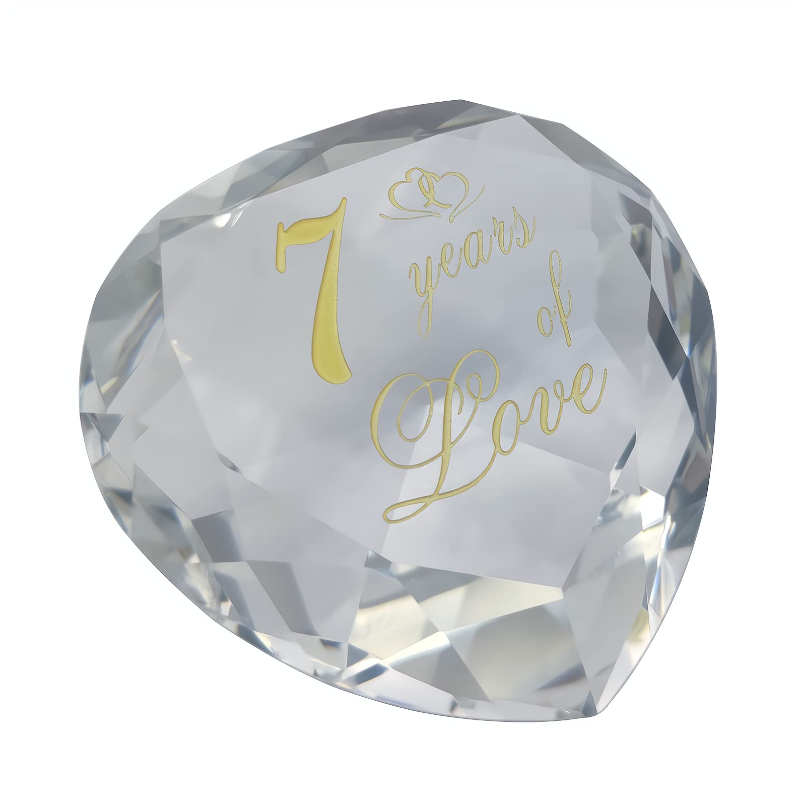 7th Anniversary Crystal Gifts for Couples - Romantic Wedding & Valentines Day Presents for Husband, Wife, Boyfriend or Girlfriend | Perfect for Anniversary Celebrations, Home Decor & Special Occasions
