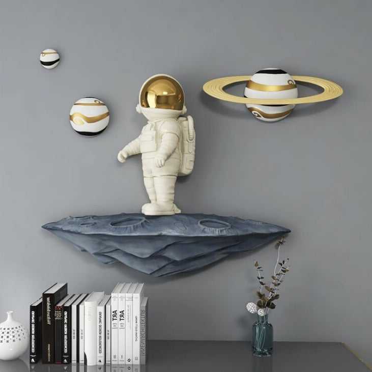 Astronaut Wall Art Decor | Space Themed Room Decor for Kids & Adults | Perfect for Bedroom, Nursery & Office Wall Decoration
