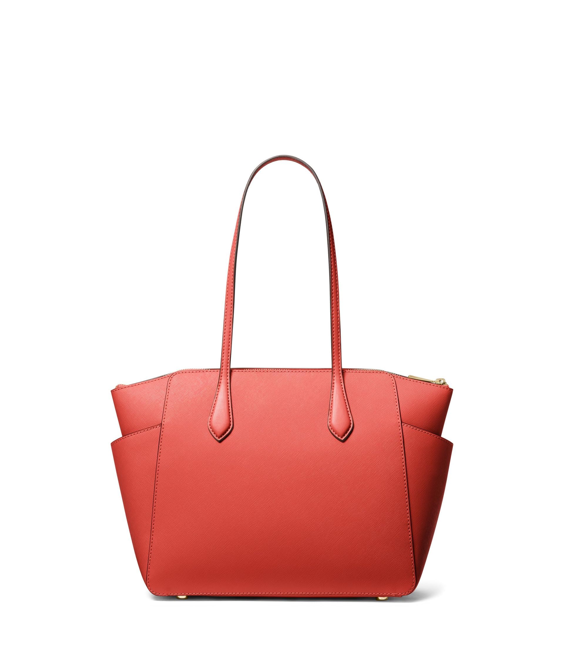 Michael Kors Marilyn Medium Top Zip Tote Handbag for Women - Stylish Leather Shoulder Bag with Gold-Tone Hardware, Perfect for Work, Travel & Everyday Use