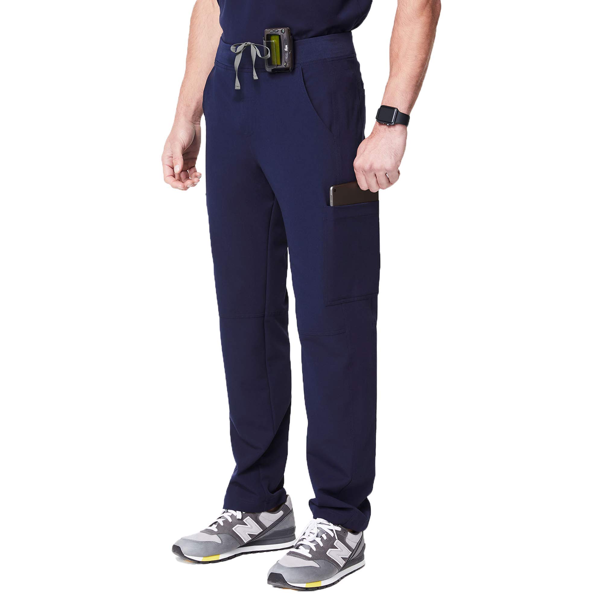 FIGS Axim Cargo Scrub Pants for Men - Classic Fit Straight Leg Medical Pants with 7 Pockets & 4-Way Stretch Fabric | Anti-Wrinkle Comfortable Workwear for Doctors, Nurses & Healthcare Professionals | Perfect for Hospital Shifts & Clinical Duties