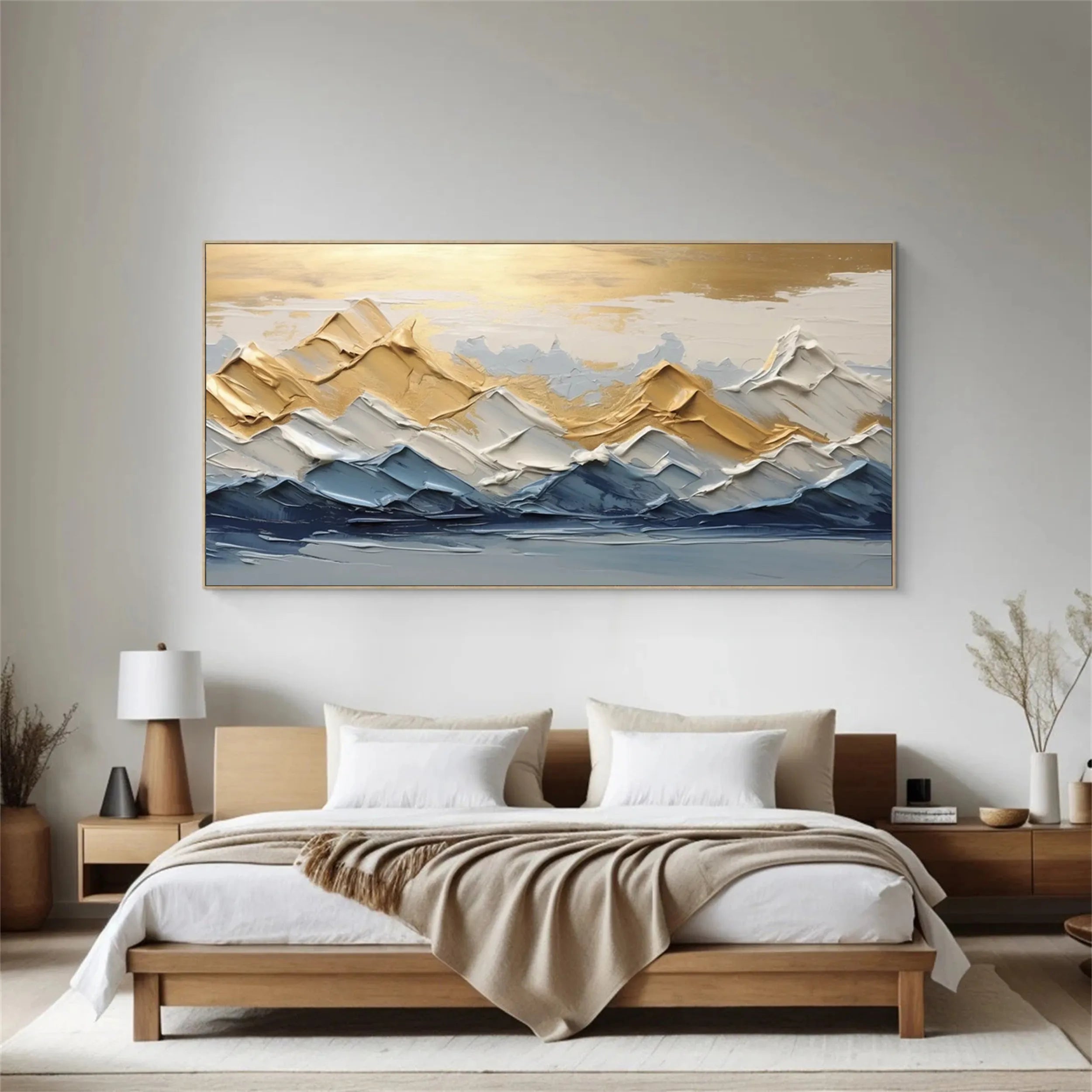 Minimalist Textured Plaster Art Painting - Modern Abstract Wall Decor for Living Room, Bedroom & Office #MM257