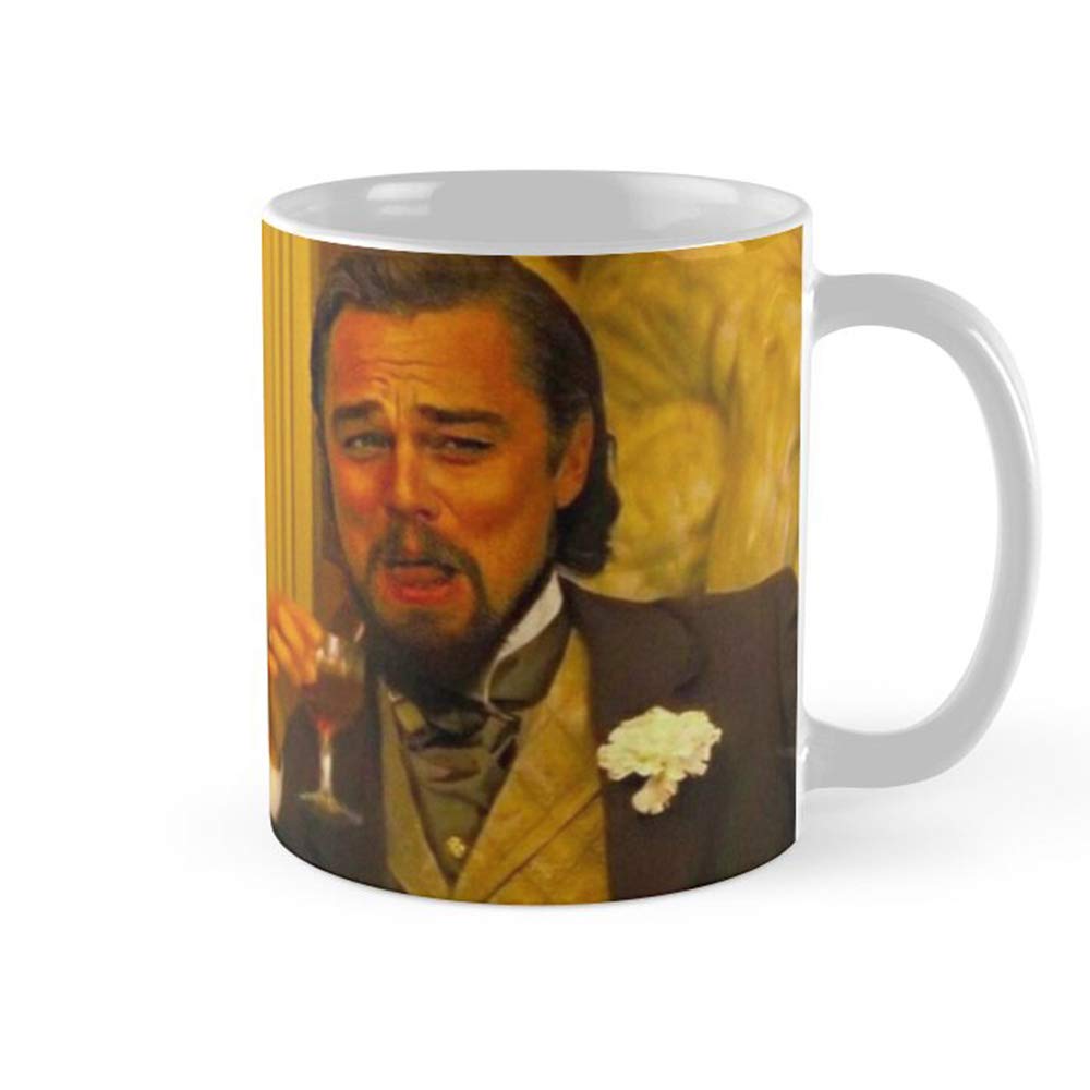 Leonardo DiCaprio Django Unchained Coffee Mug 11oz & 15oz Ceramic Tea Cup - Movie Themed Gift for Fans, Office & Home Use