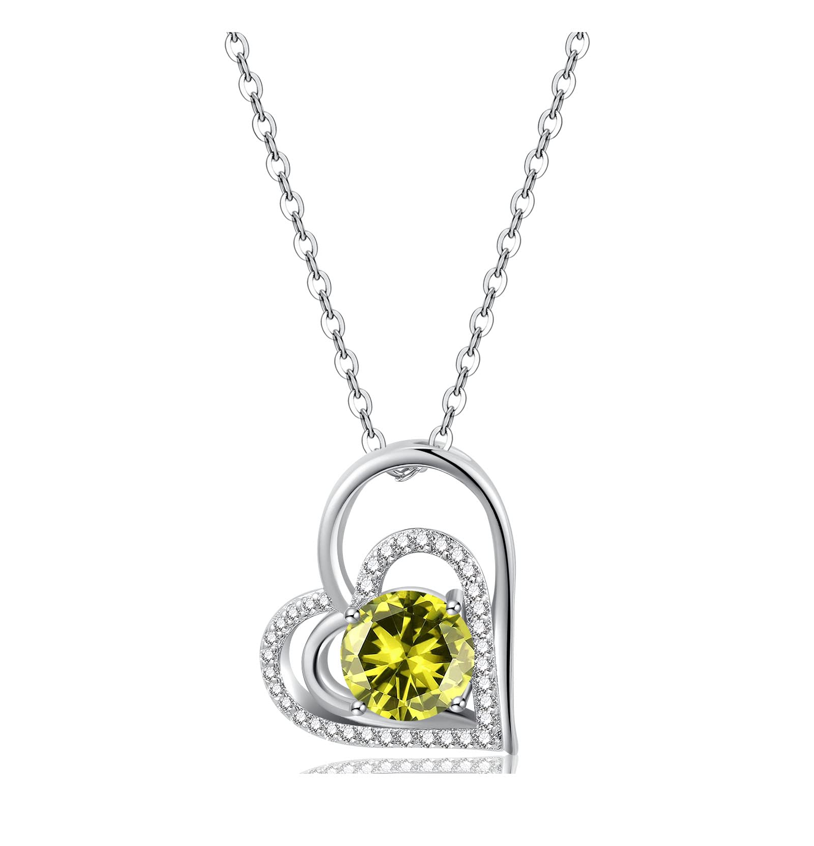 Birthstone Necklaces for Women & Girls - Sterling Silver Cross, Heart & Butterfly Zircon Pendant Jewelry | Birthday, Christmas Gifts for Mom, Wife & Daughter | Perfect for Special Occasions, Everyday Wear & Thoughtful Gifting