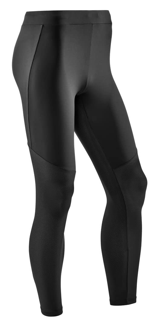 CEP Men's Ultralight Performance Compression Tights - Athletic Workout & Running Leggings for Gym, Cycling & Sports Recovery (Black)