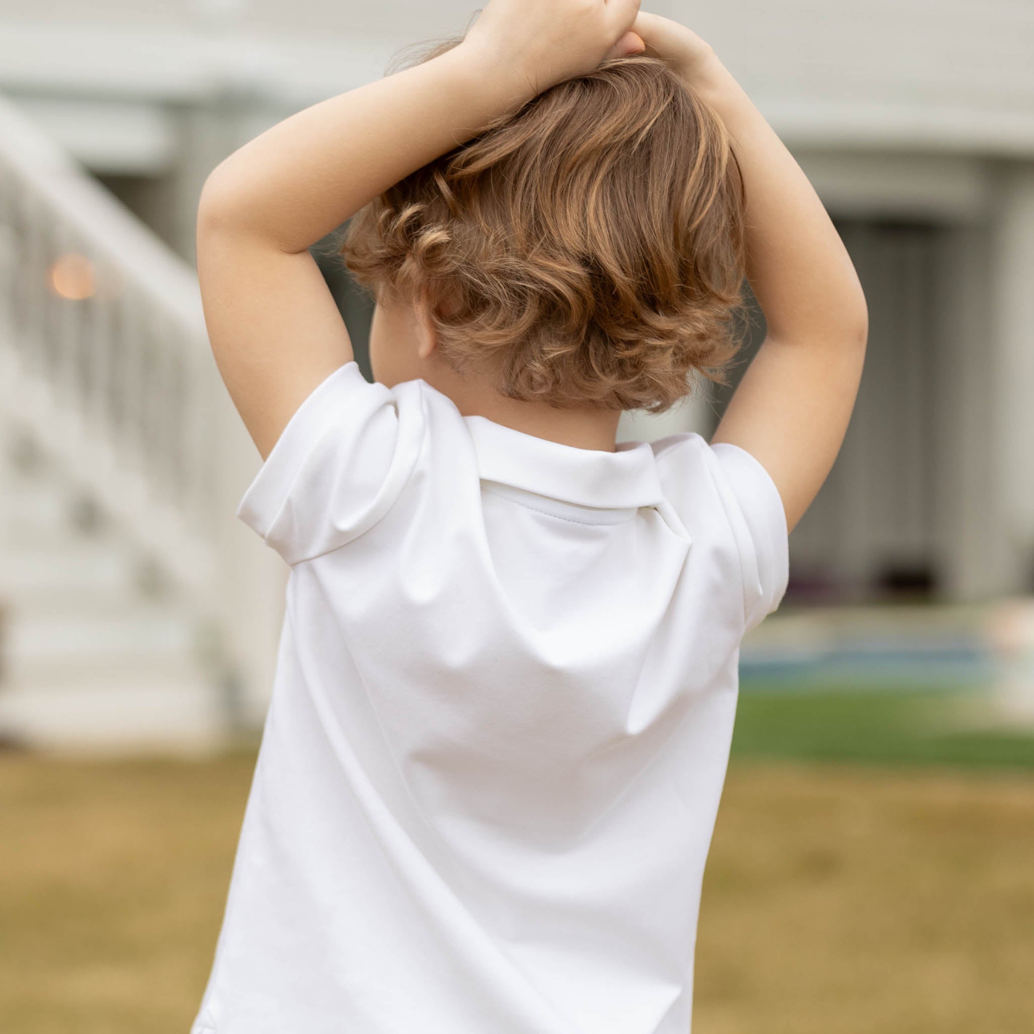Classic White Carter Polo Shirt for Men - Comfortable Cotton Short Sleeve Casual Top for Golf, Work & Everyday Wear