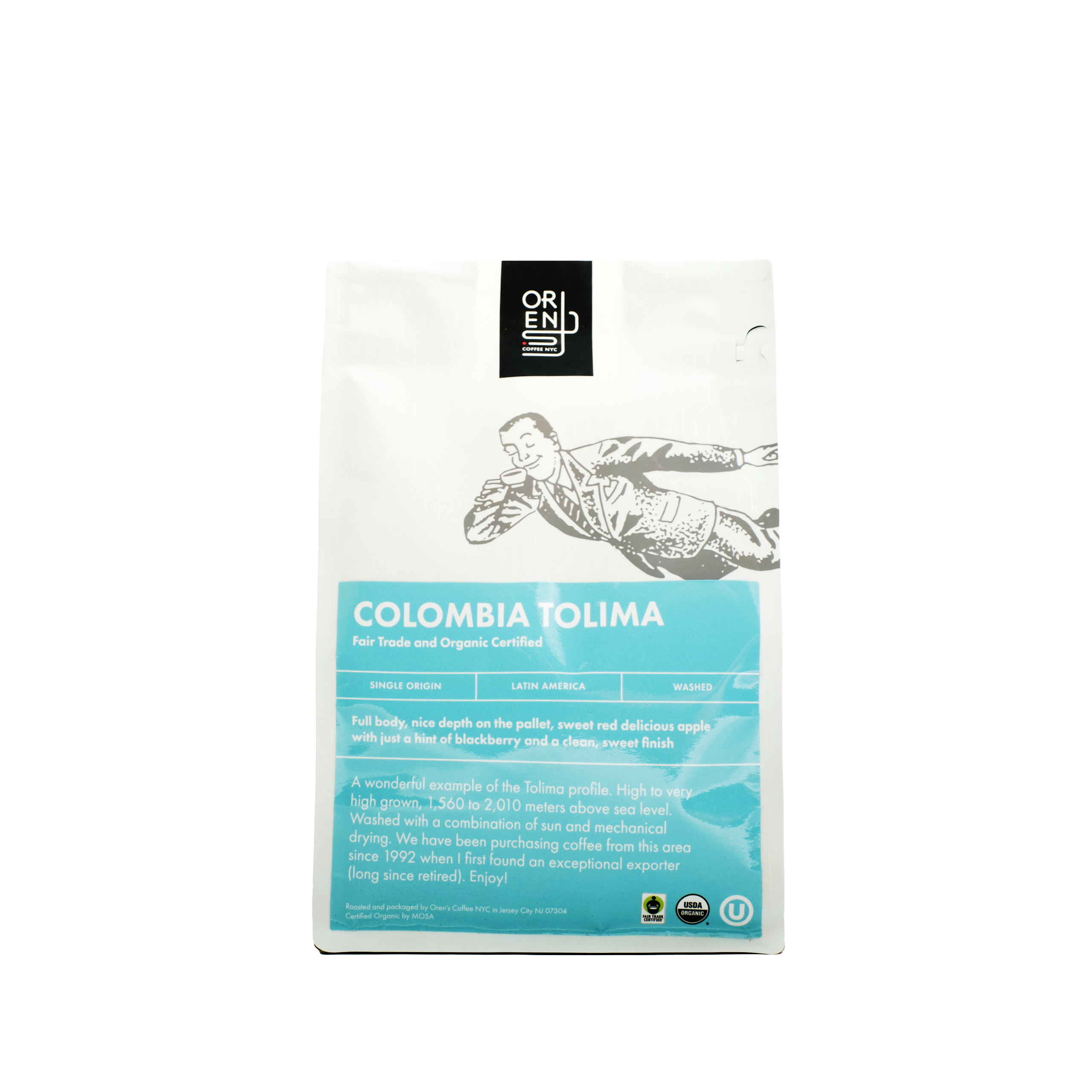Organic Fair Trade Colombian Tolima Coffee Beans - Premium Single Origin Arabica for Home Brewing, Espresso & Gifts