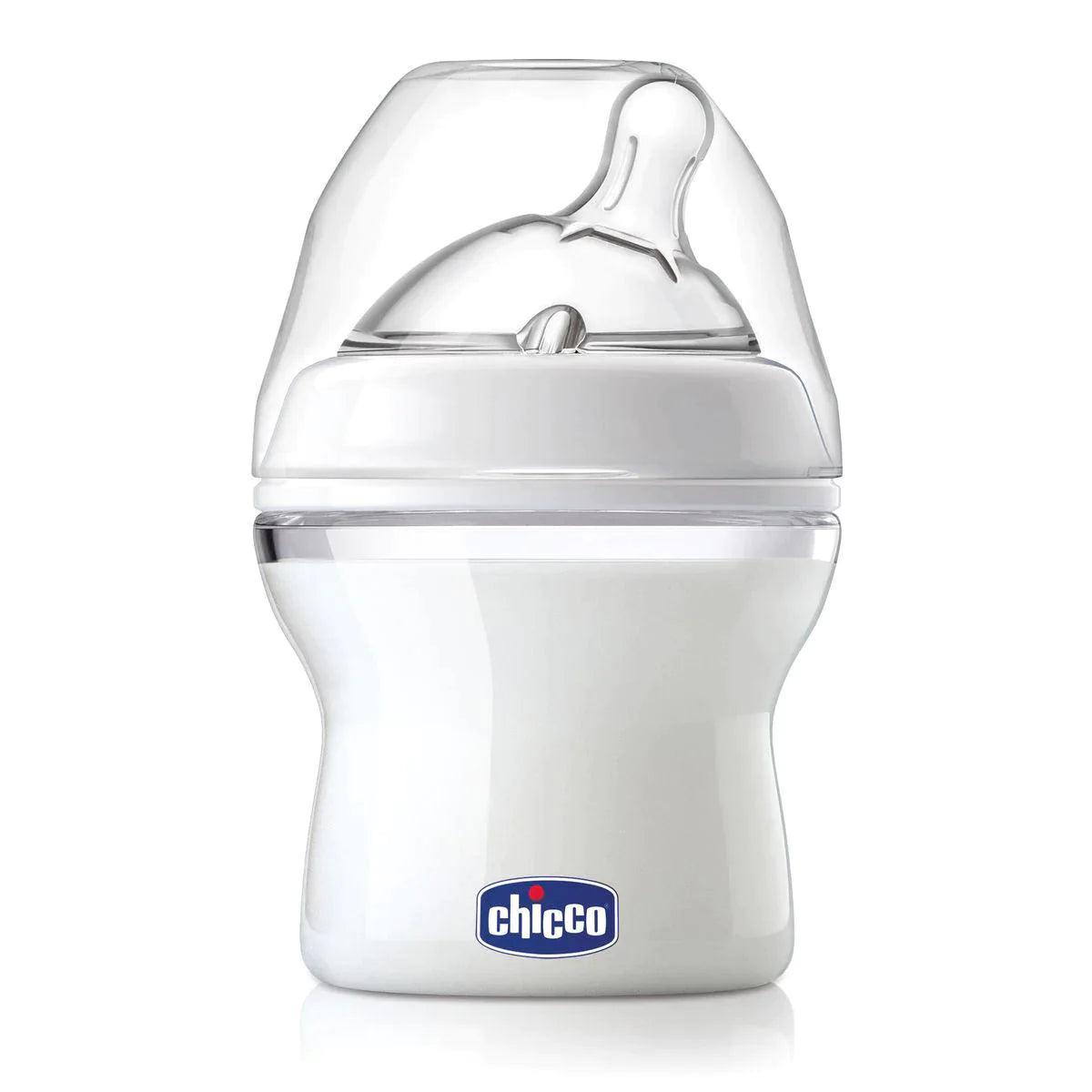 Chicco NaturalFit Baby Bottle - 5oz/150ml, BPA-Free, Anti-Colic, Slow Flow Nipple (1 Pack) - Perfect for Newborns & Infants, Ideal for Breastfeeding Transition & On-the-Go Feeding