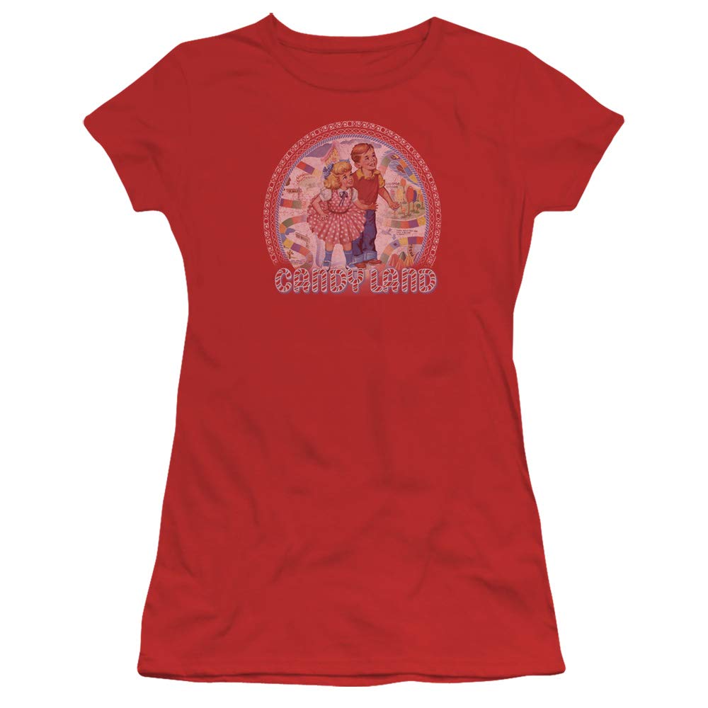 Trevco Candy Land Juniors' Sheer Fitted T-Shirt for Girls | Fun & Comfortable Candy-Themed Top for Parties, Halloween & Casual Wear