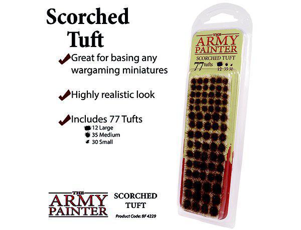 Army Painter Scorched Tuft - Premium Miniature Grass Flock for Wargaming & Tabletop Terrain - Perfect for Warhammer, D&D, and Model Train Scenes