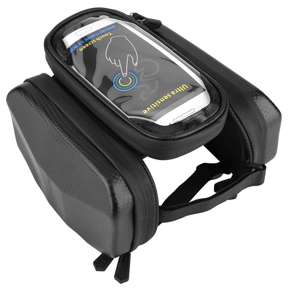 SUNGOOYUE Waterproof Bike Frame Bag - 1PC Touch Screen Cycling Top Tube Bag for Bikes - Perfect for Commuting, Mountain Biking & Outdoor Adventures
