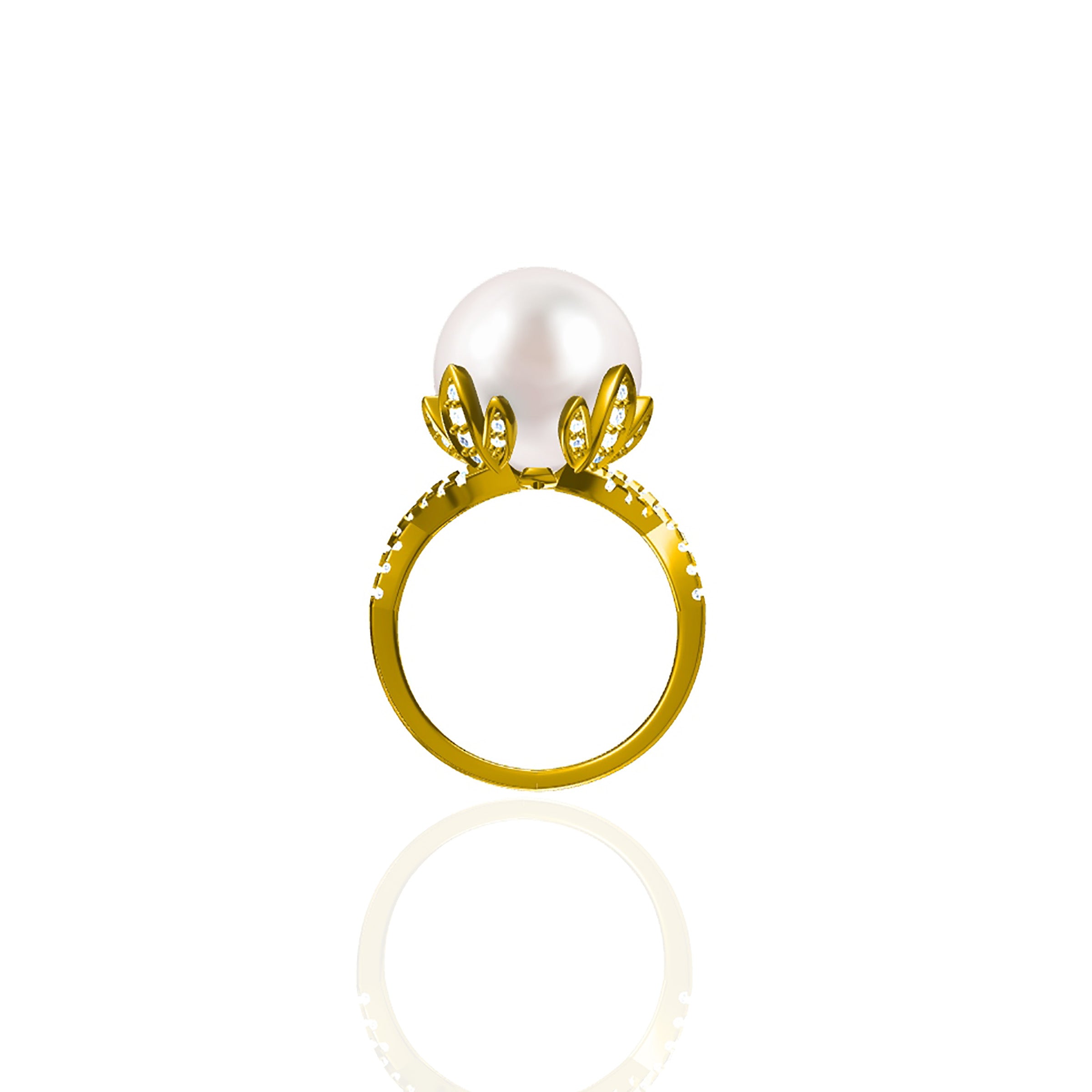 Gold Lotus Flower Breastmilk Ring - Elegant Nursing Jewelry for Breastfeeding Moms - Perfect for Nursing, Pumping & Baby Bonding Moments