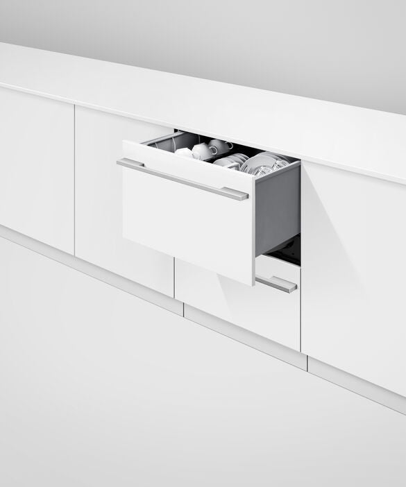 DD60DI9 Integrated Double DishDrawer Dishwasher - Panel Ready (Panel & Handle Not Included) | Perfect for Kitchens with Limited Space or Modern Open Shelving Designs