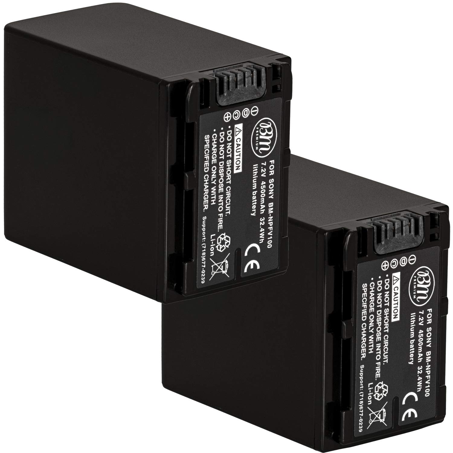 2-Pack NP-FV100 Replacement Batteries for Sony Camcorders - Compatible with FDR-AX53, HDR-CX455, HDR-CX675, PJ260V & More - Perfect for Travel Vlogging, Wedding Filming & Outdoor Shooting