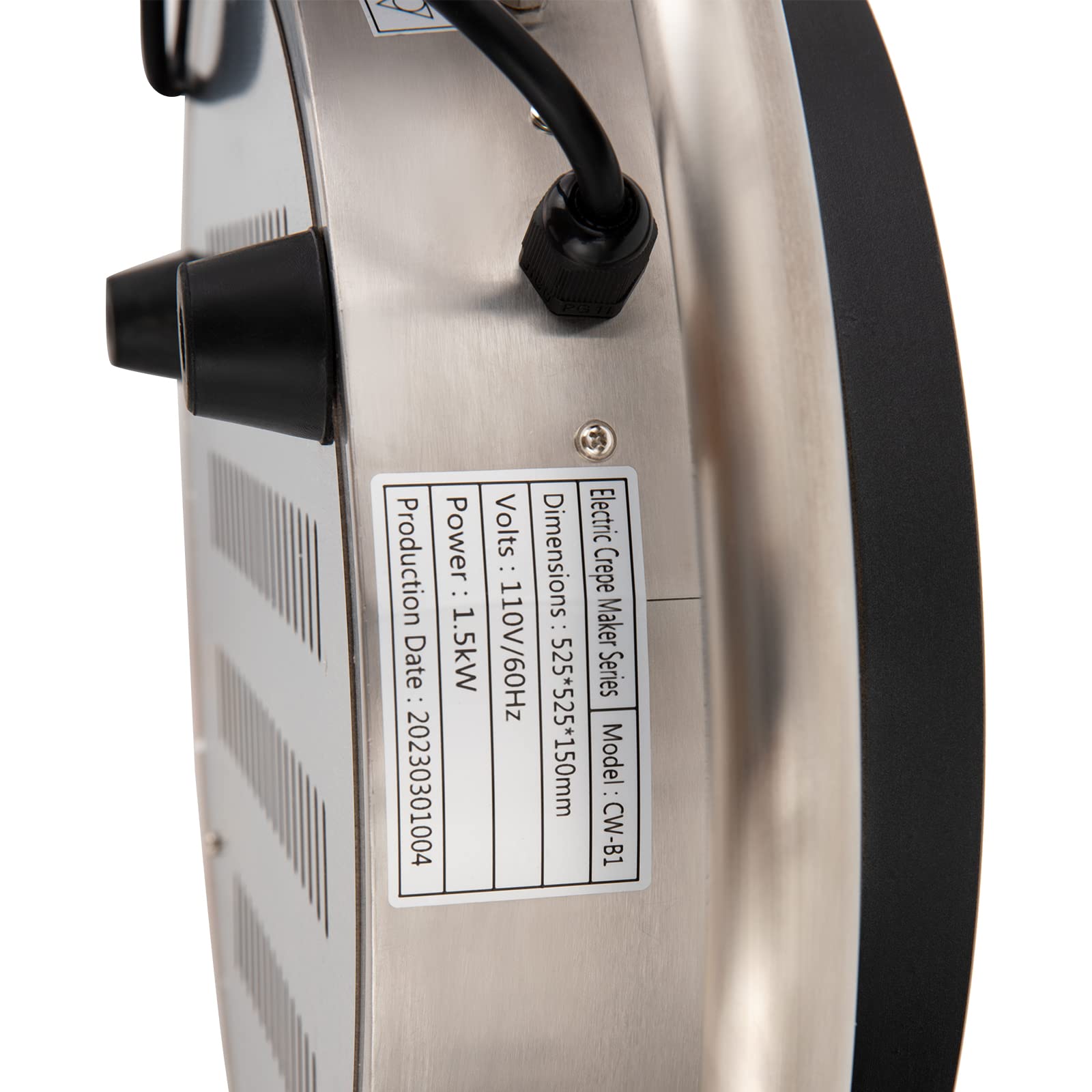 Adjustable 50-300°C Electric Crepe Maker, 110V 1500W Large Pancake Griddle Machine for Crepes & Pancakes – Perfect for Breakfast, Brunch, and Dessert Making at Home or Commercial Use