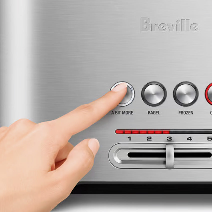 Breville A Bit More 2-Slice Toaster - Stainless Steel, Extra-Wide Slots, 6 Shade Settings - Perfect for Breakfast, Bagels & Artisan Breads