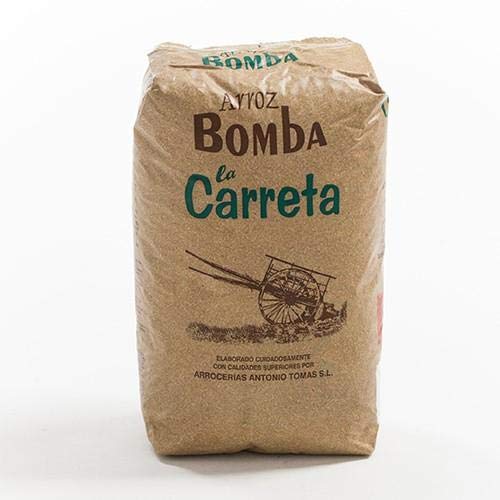 La Carreta Bomba Rice - 2.2 Pound Bag | Authentic Spanish Paella Rice | Perfect for Paella, Risotto & Rice Dishes