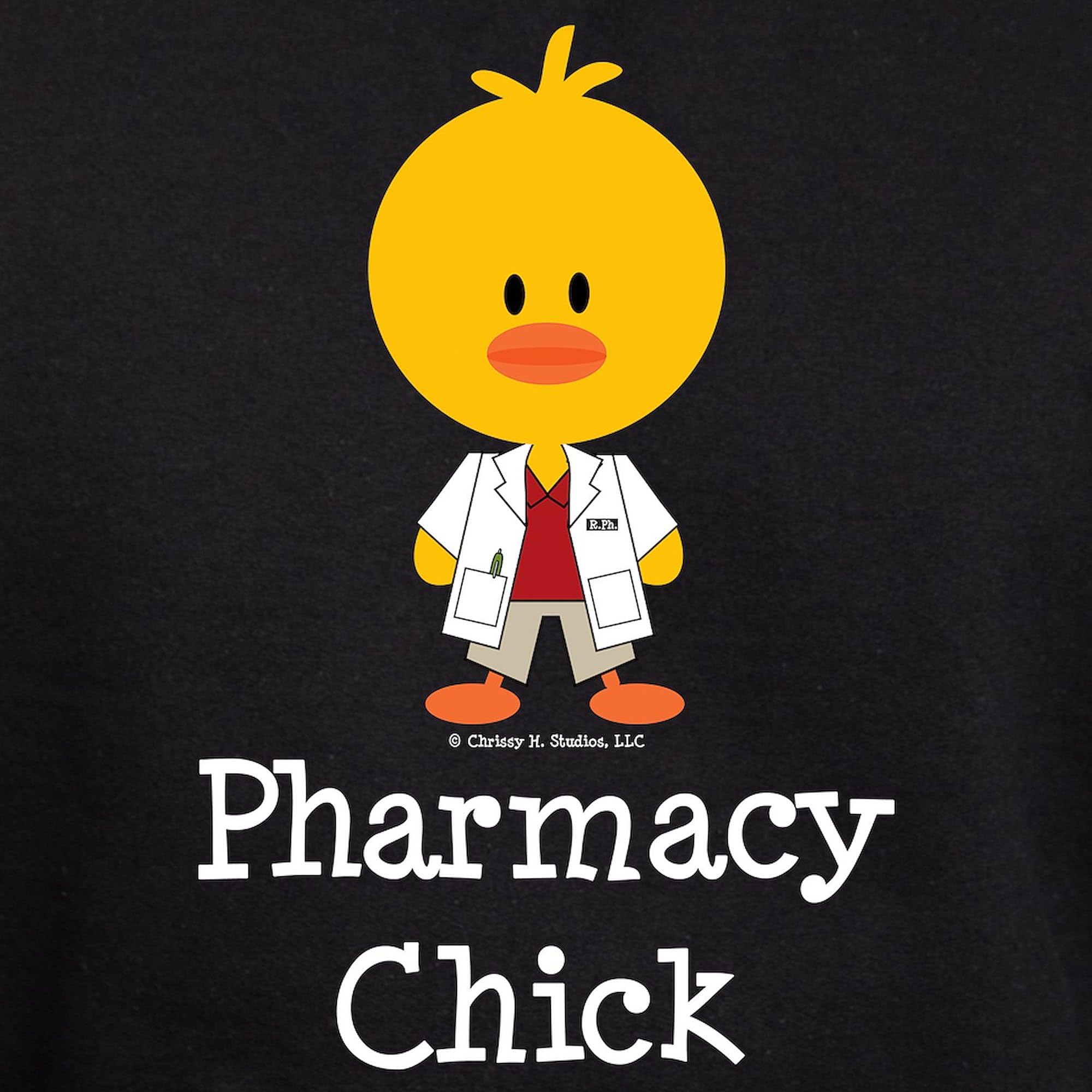 Pharmacy Chick Hoodie for Men - Dark Regular Fit Pullover Sweatshirt | Casual Wear, Workout & Lounge Comfort