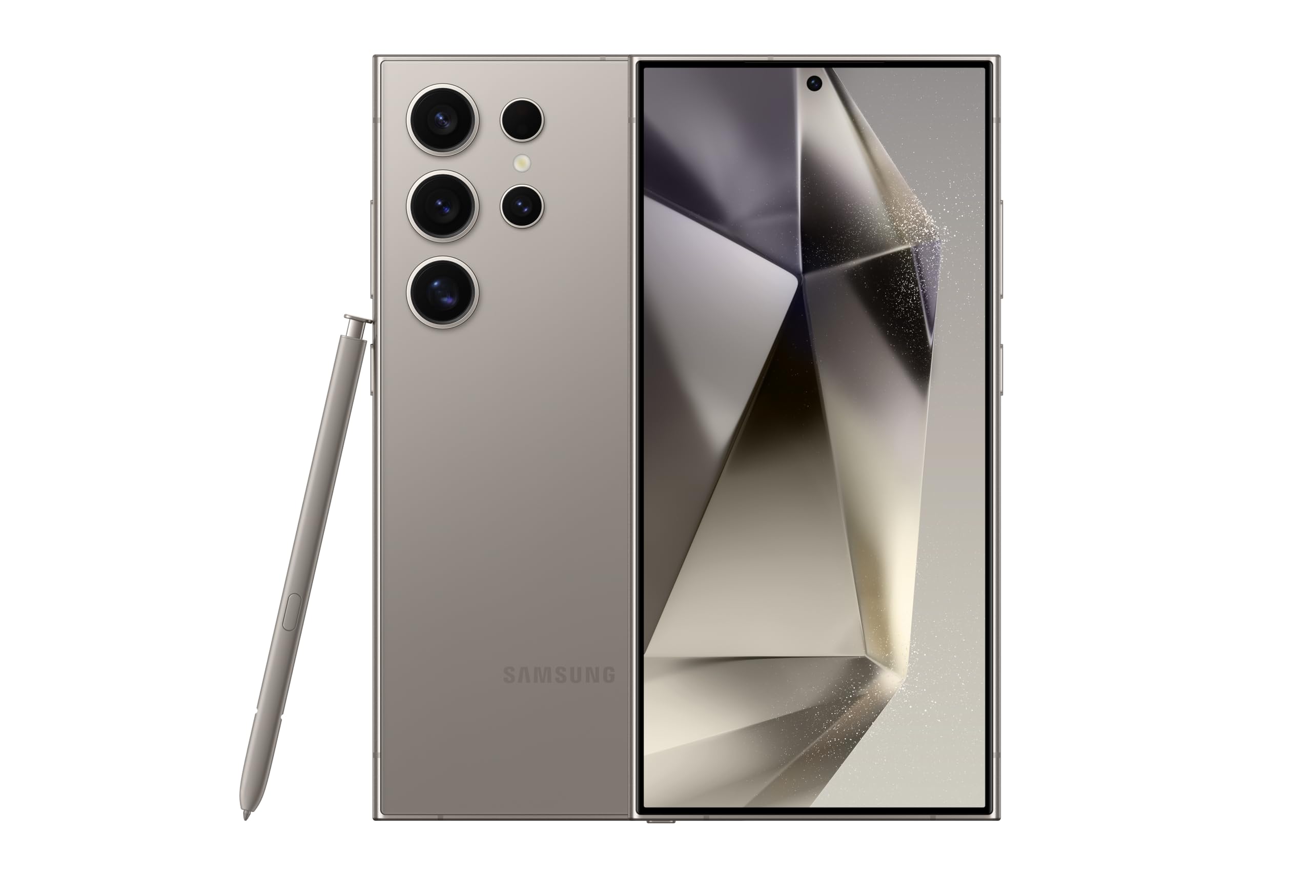 Samsung Galaxy S24 Ultra 5G Unlocked Smartphone (512GB) - AI-Powered with S Pen, 120Hz AMOLED Display, 200MP Pro Camera, Night Mode, 45W Fast Charger - Titanium Gray (Renewed) | Perfect for Business, Photography & Gaming