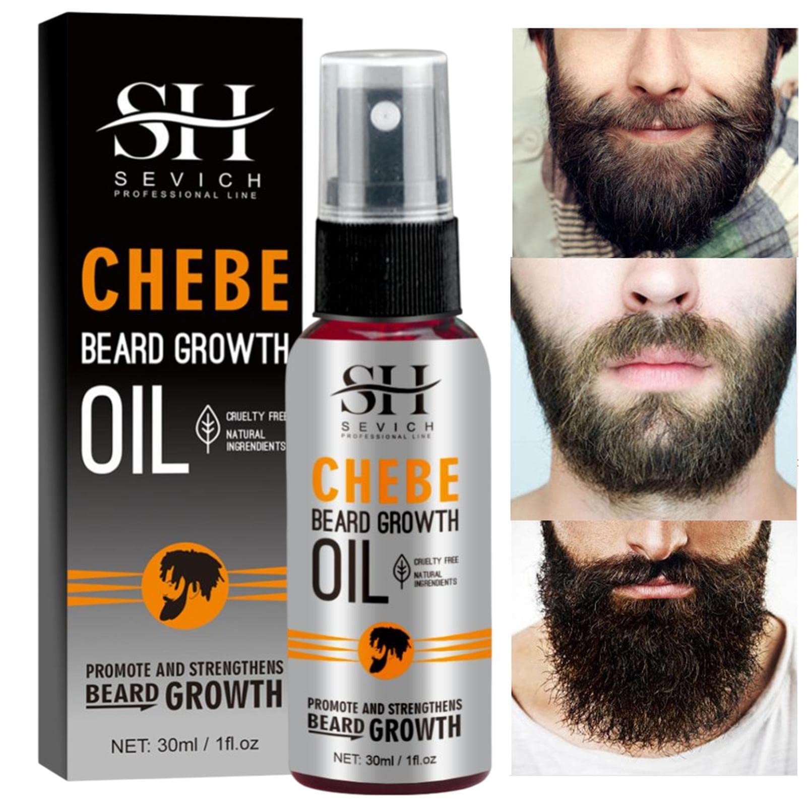 Moukkey Beard Growth Oil for Men - 1 Fl. Oz Nourishing & Conditioning Beard Oil to Soften, Strengthen & Promote Facial Hair Growth - Perfect for Daily Beard Care & Grooming Routine