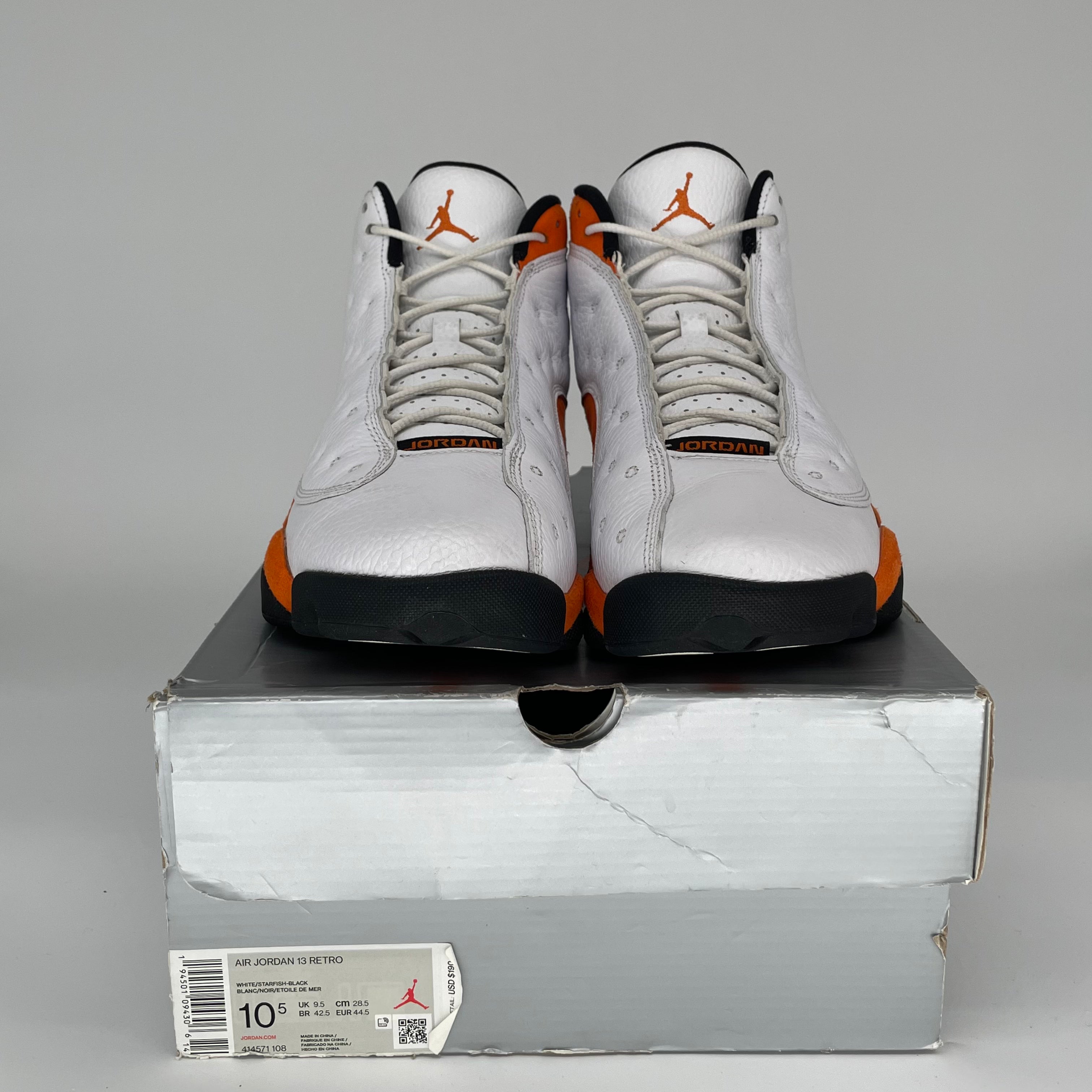Original Title: AIR JORDAN 13 STARFISH SIZE 10.5 414571 108   Optimized Title: **Air Jordan 13 Retro 