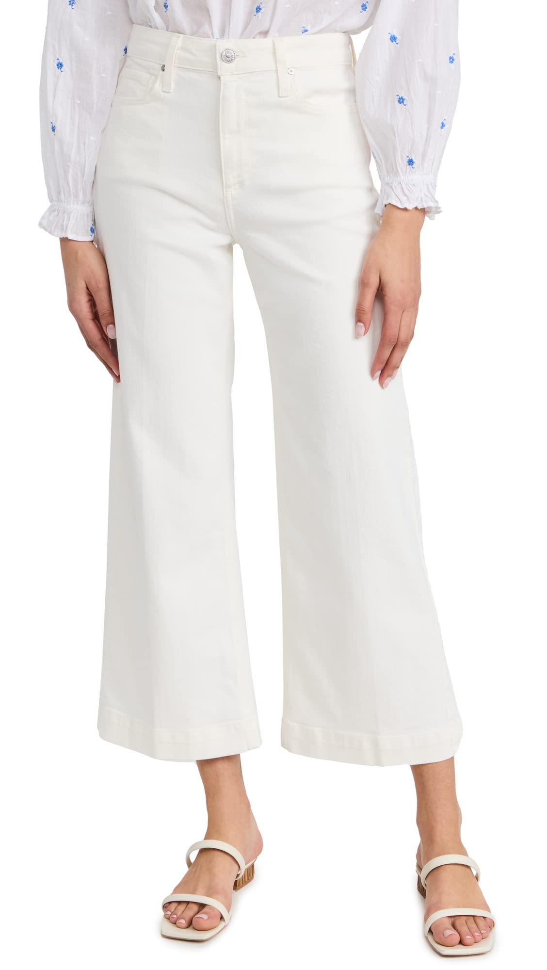 PAIGE Women's Anessa High-Rise Wide Leg Jeans - Stretch Denim Pants for Casual & Office Wear | Perfect for Everyday Comfort & Style