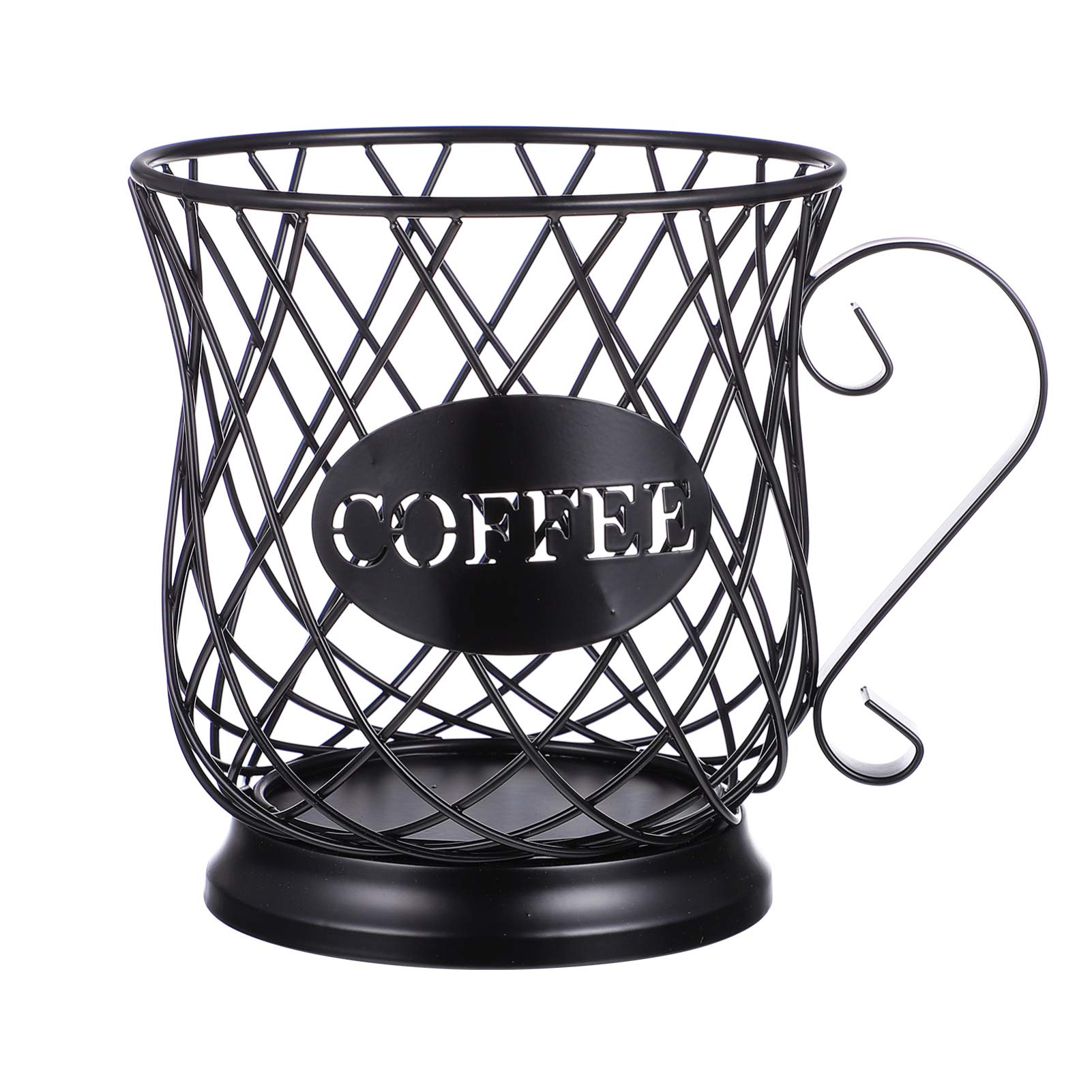 YARNOW Large Capacity K Cup Holder - Organizer for Keurig K Pods, Espresso Coffee Pod Storage - Fits Counter, Coffee Table, Bar (Black) - Perfect for Home, Office, and Kitchen Organization