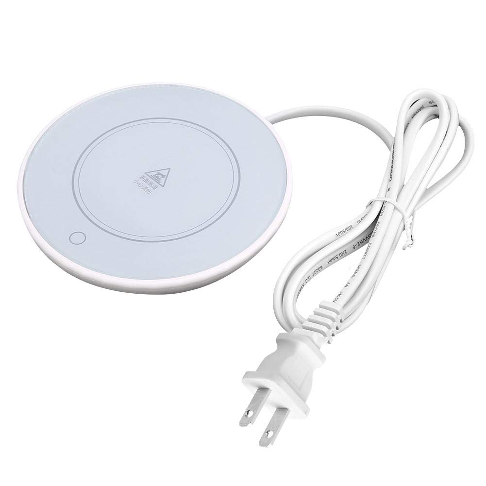 Electric Cup Warmer - 110V Coffee & Tea Mug Heating Mat with Auto Shut-Off - Perfect for Office, Home & Travel to Keep Beverages Warm