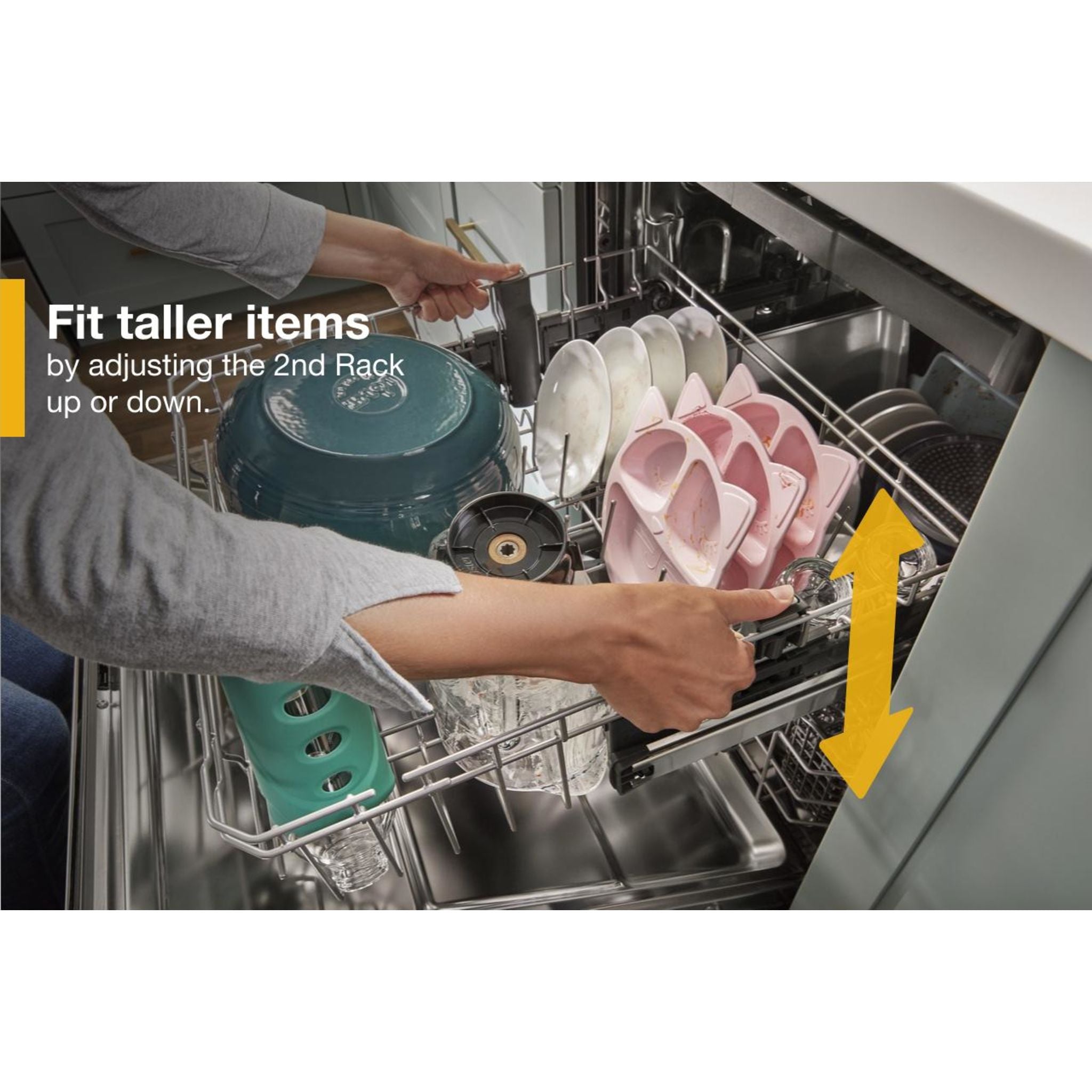 Whirlpool WDT750SAKW 24 Inch Built-In Dishwasher with Stainless Steel Tub - Energy Star Certified, Quiet Operation - Perfect for Kitchens with Heavy Dishwashing Needs