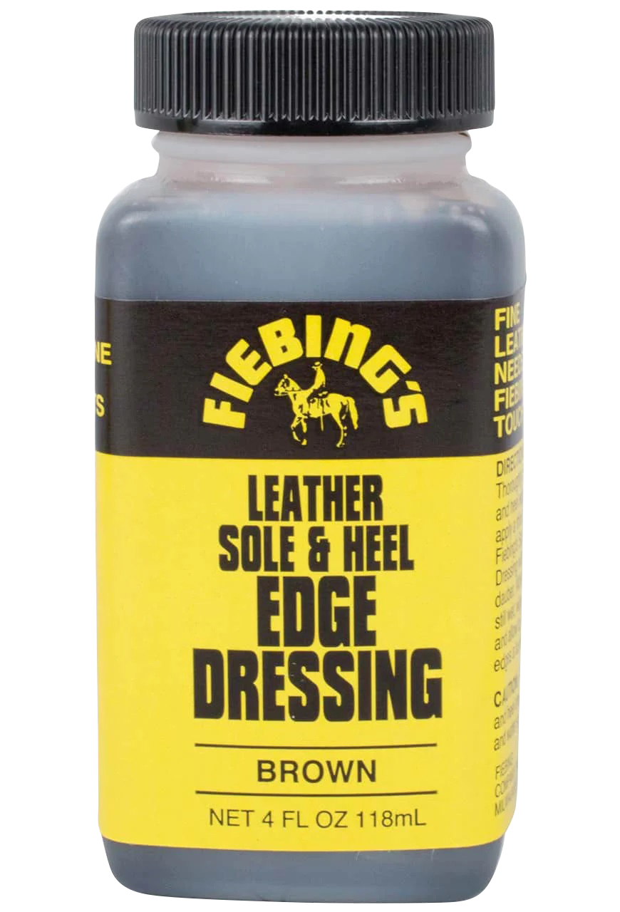 M&F Western Leather Sole & Heel Edge Dressing - Brown Shoe Polish for Boots & Leather Shoes | Perfect for Cowboy Boots, Work Boots & Leather Shoe Care
