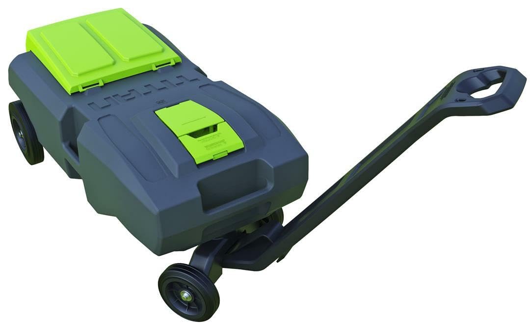 Thetford 40510 18 Gallon Smart Portable Waste Tote Tank with 4 Wheels - Ideal for RV, Camping & Marine Sanitation