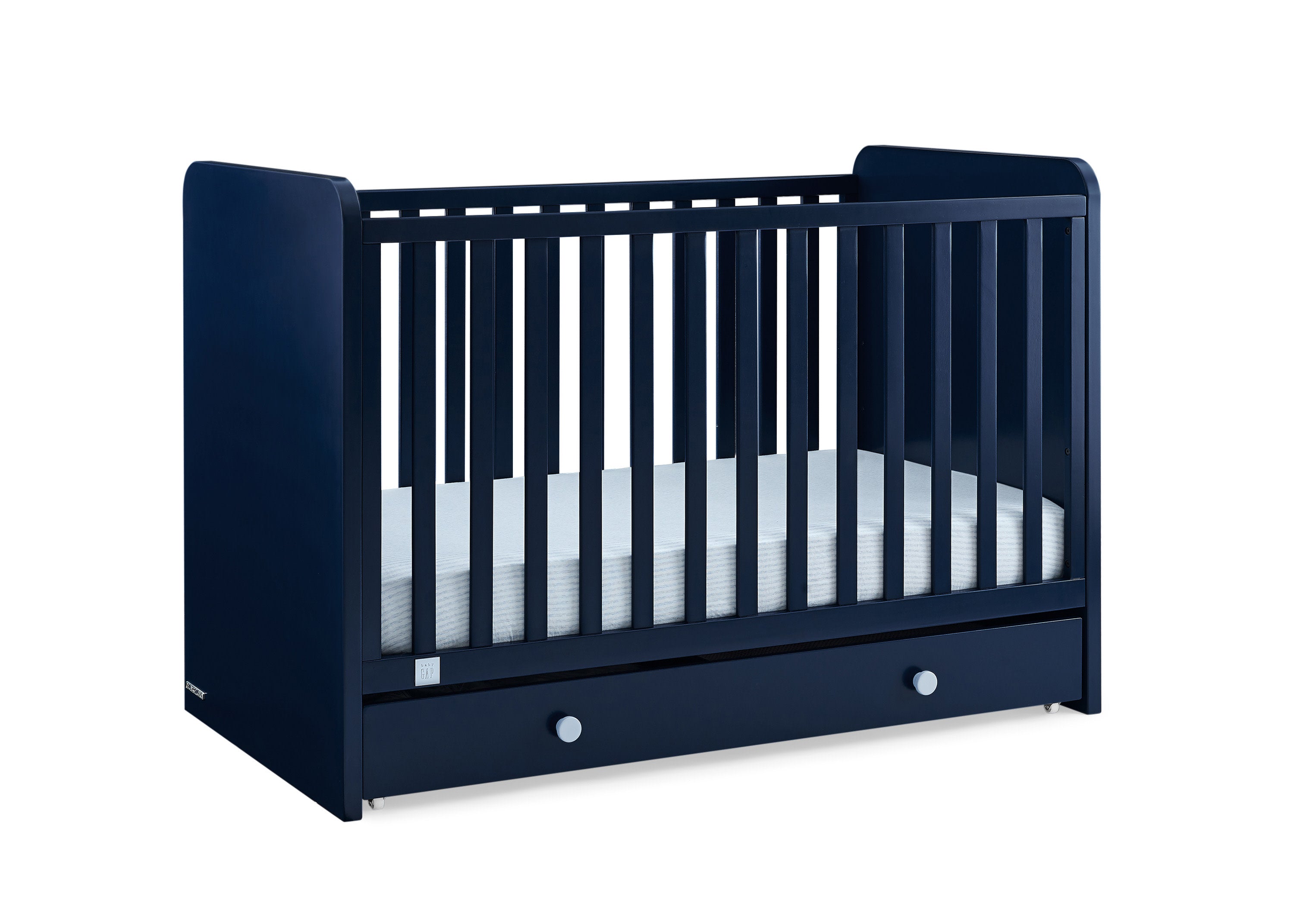 BabyGap Graham 4-in-1 Convertible Crib with Storage Drawer - Nursery Furniture for Newborns to Toddlers - Perfect for Small Spaces & Modern Nurseries