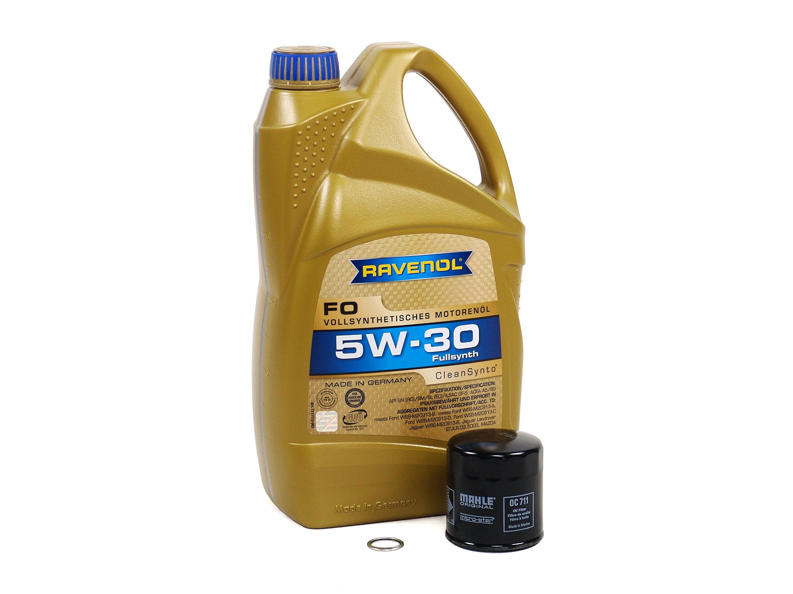 Blau J1A9000-C Full Synthetic Motor Oil Change Kit - 5W30 for 2002-2016 Subaru Impreza WRX with 2.0L Turbo 4-Cylinder Engine - Includes Oil Filter & Drain Plug Washer - Perfect for DIY Oil Changes & Routine Maintenance