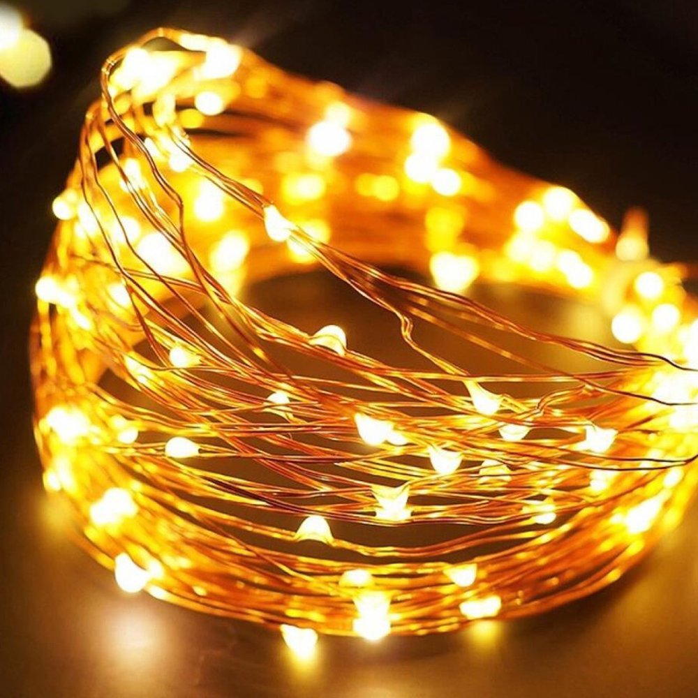 Battery Operated Christmas String Lights - 30 LED Warm White Fairy Lights for Home, Patio, Garden, Party & Commercial Decor (9.8ft) | Perfect for Holiday Decorations, Wedding Backdrops & Outdoor Lighting