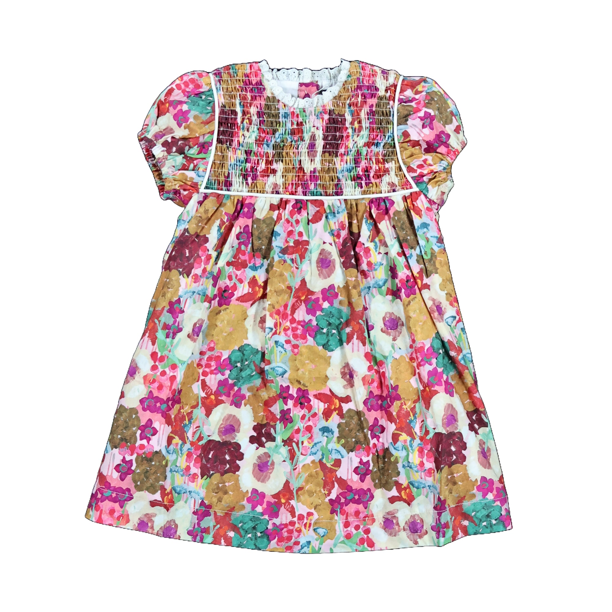 Sweet Threads Alice Floral Dress - Vintage-Inspired Floral Print Dress for Women, Perfect for Spring, Summer, Garden Parties & Casual Outings
