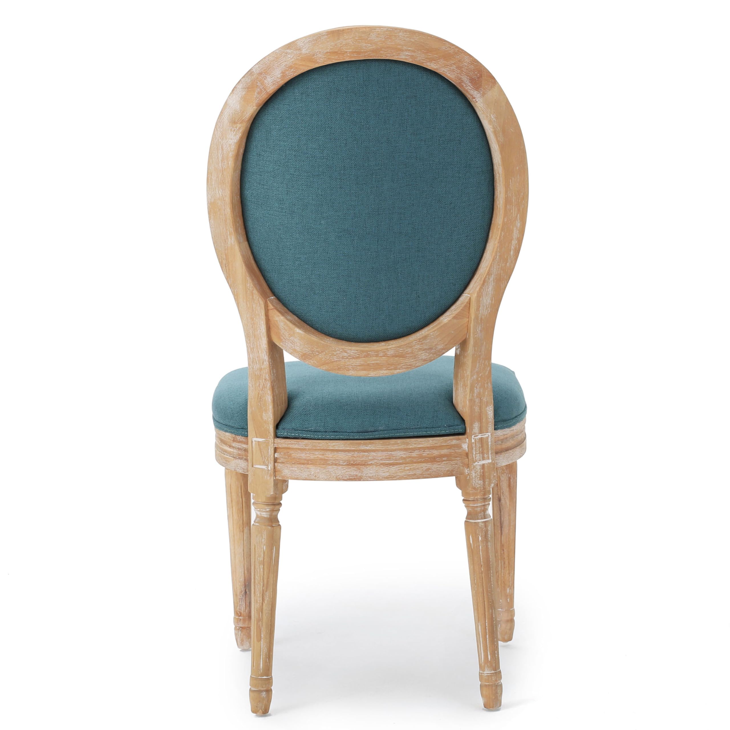 Christopher Knight Home Phinnaeus Fabric Dining Chairs, 2-Piece Set, Dark Teal - Modern Upholstered Side Chairs for Kitchen, Dining Room, or Breakfast Nook
