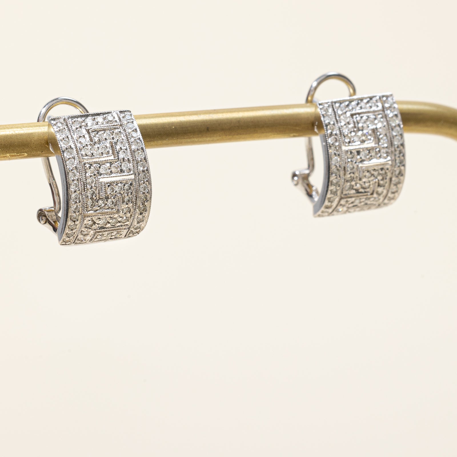 Diamond Geometric Stud Earrings for Women - 0.50 Carat Total Weight (ctw) - Elegant Gift for Anniversary, Birthday & Special Occasions