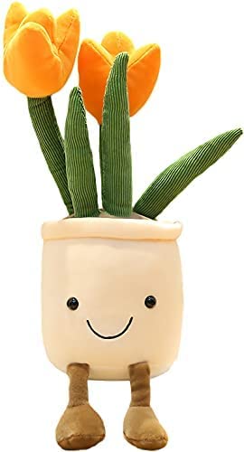 Soft Plush Succulent Plant Stuffed Toy - Realistic Simulation Potted Doll for Indoor Home Decor, Party Favors & Festive Gifts | Perfect for Living Room, Office Desk & Nursery Decorations