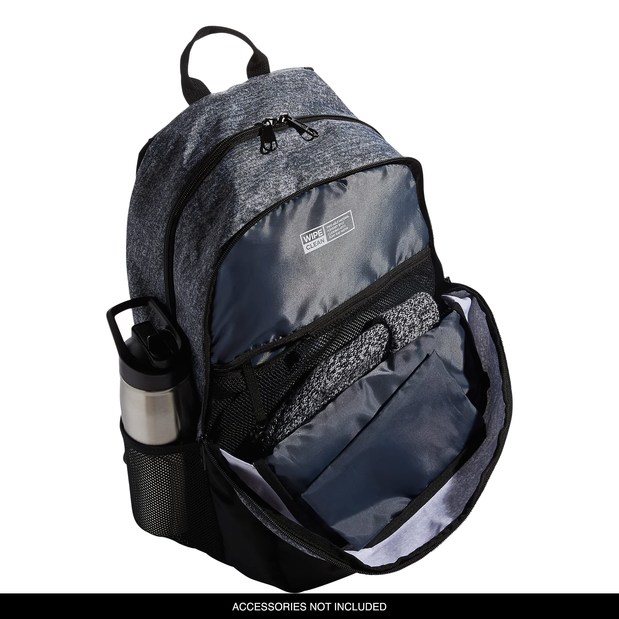 Adidas Foundation Backpack 38L - Durable Large School Backpack for Students, Laptop & Book Bag for Boys & Girls - Onix Grey/Black - Perfect for School, College, Travel & Sports