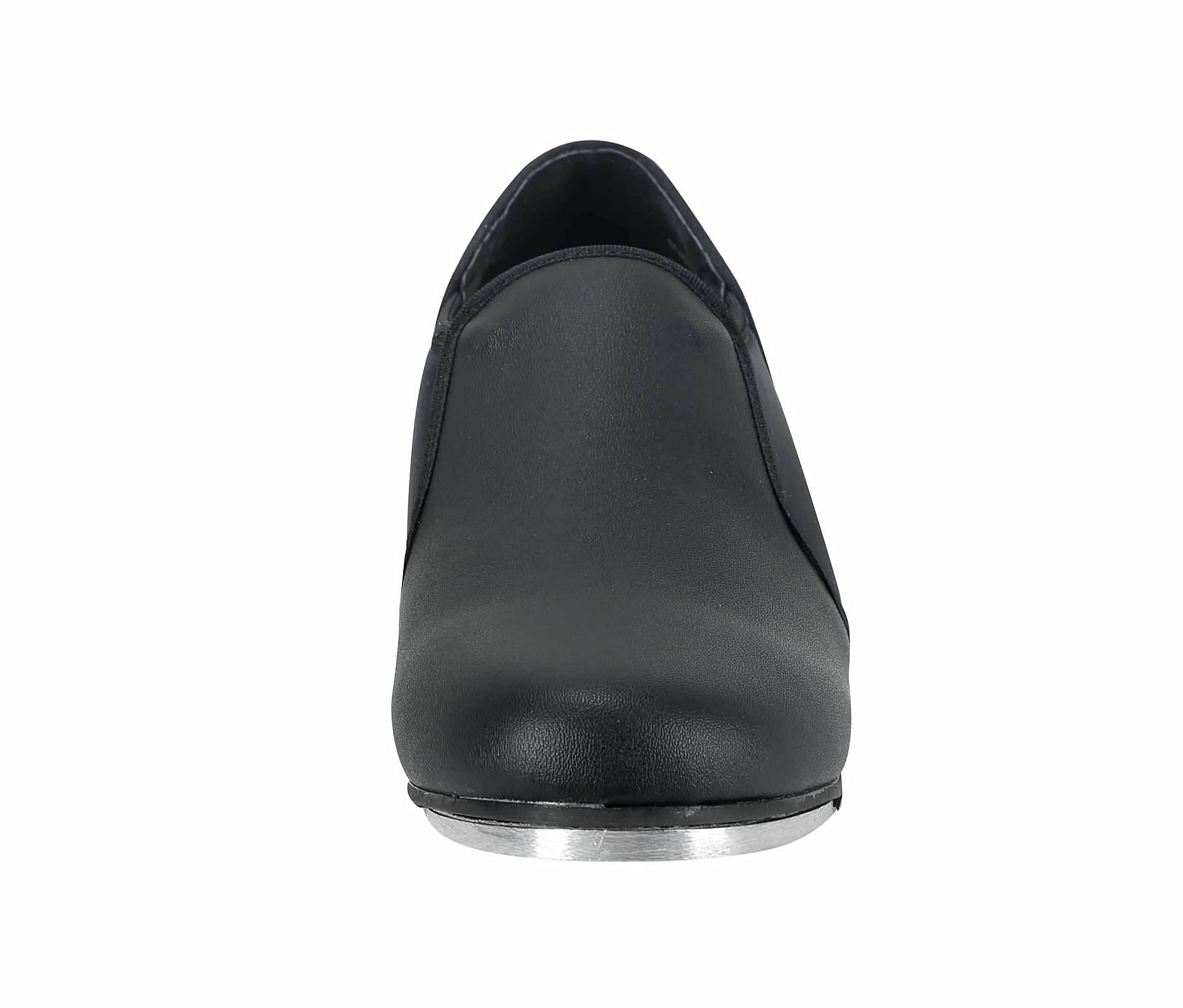 Dynadans Manmade Leather Slip-On Tap Dance Shoes for Women & Men - Comfortable & Durable for Practice, Performances, and Social Dancing