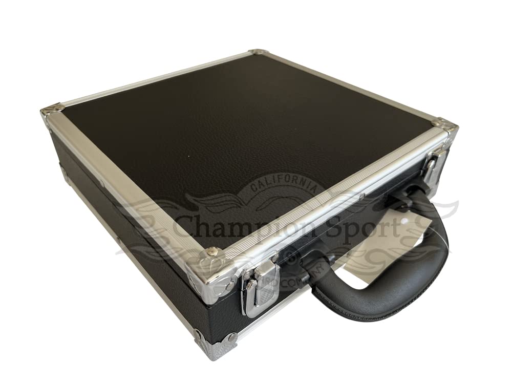 Premium Champion Pool Ball Carrying Case - Durable Nylon & Aluminum Travel Holder for 17 or 22 Billiard Balls | Perfect for Pool Tournaments, Home Game Storage & Billiard Accessories Organization