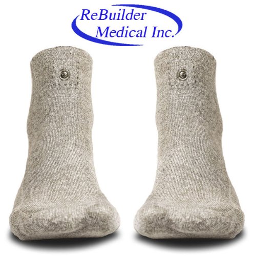ReBuilder Conductive Socks for Neuropathy Pain Relief - Copper Infused Therapeutic Socks for Improved Circulation & Comfort - Ideal for Diabetics, Athletes & Daily Wear