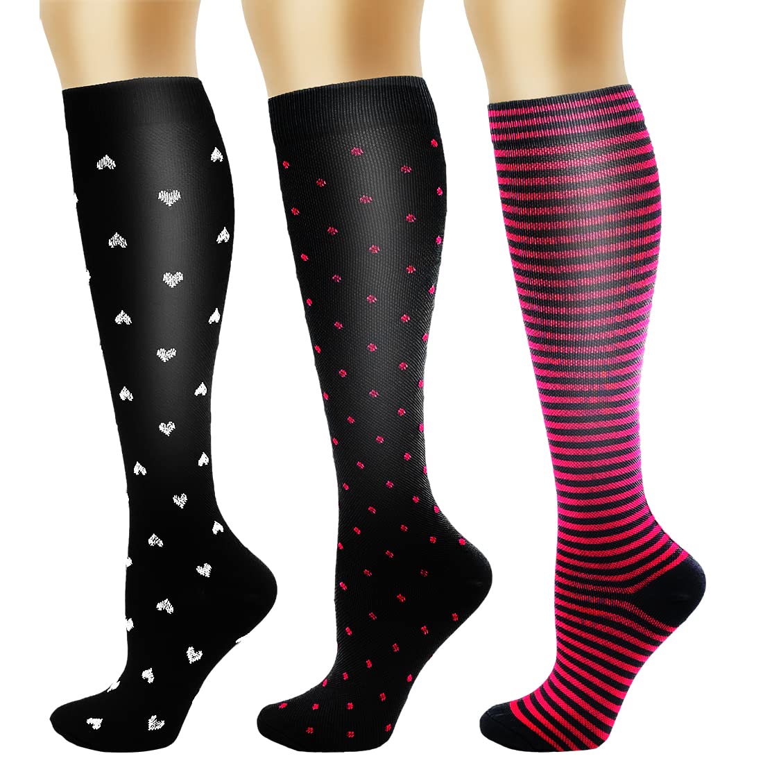 Best Compression Socks for Women & Men - Athletic Support Socks for Circulation, Recovery & Performance - Ideal for Running, Travel & Post-Workout Recovery
