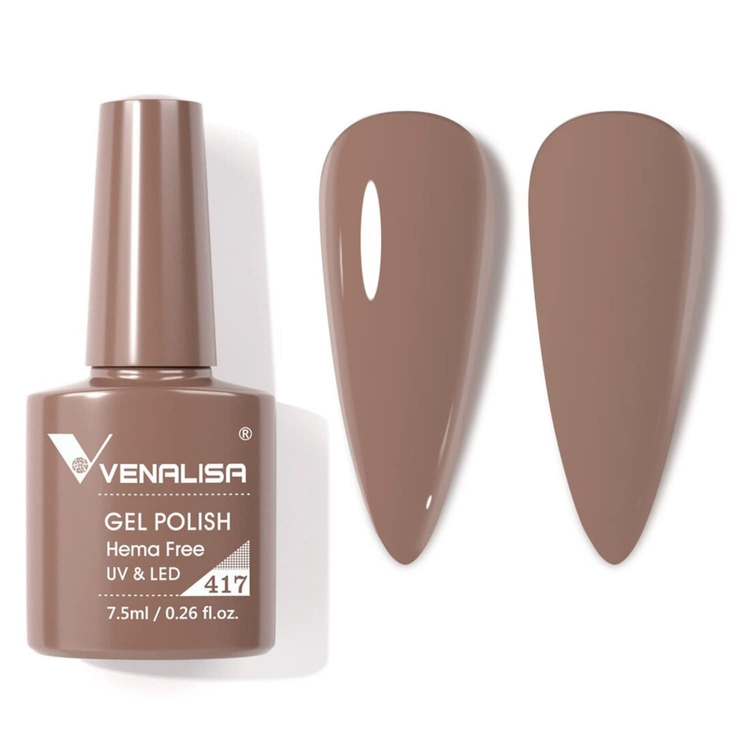 VENALISA #417 Gel Nail Polish 7.5ml - Soak Off UV LED Nail Gel for Manicure & Nail Art - Salon Quality Long Lasting Gel Polish - Requires UV/LED Light to Cure - Perfect for Home DIY, Salon Use & Special Occasions