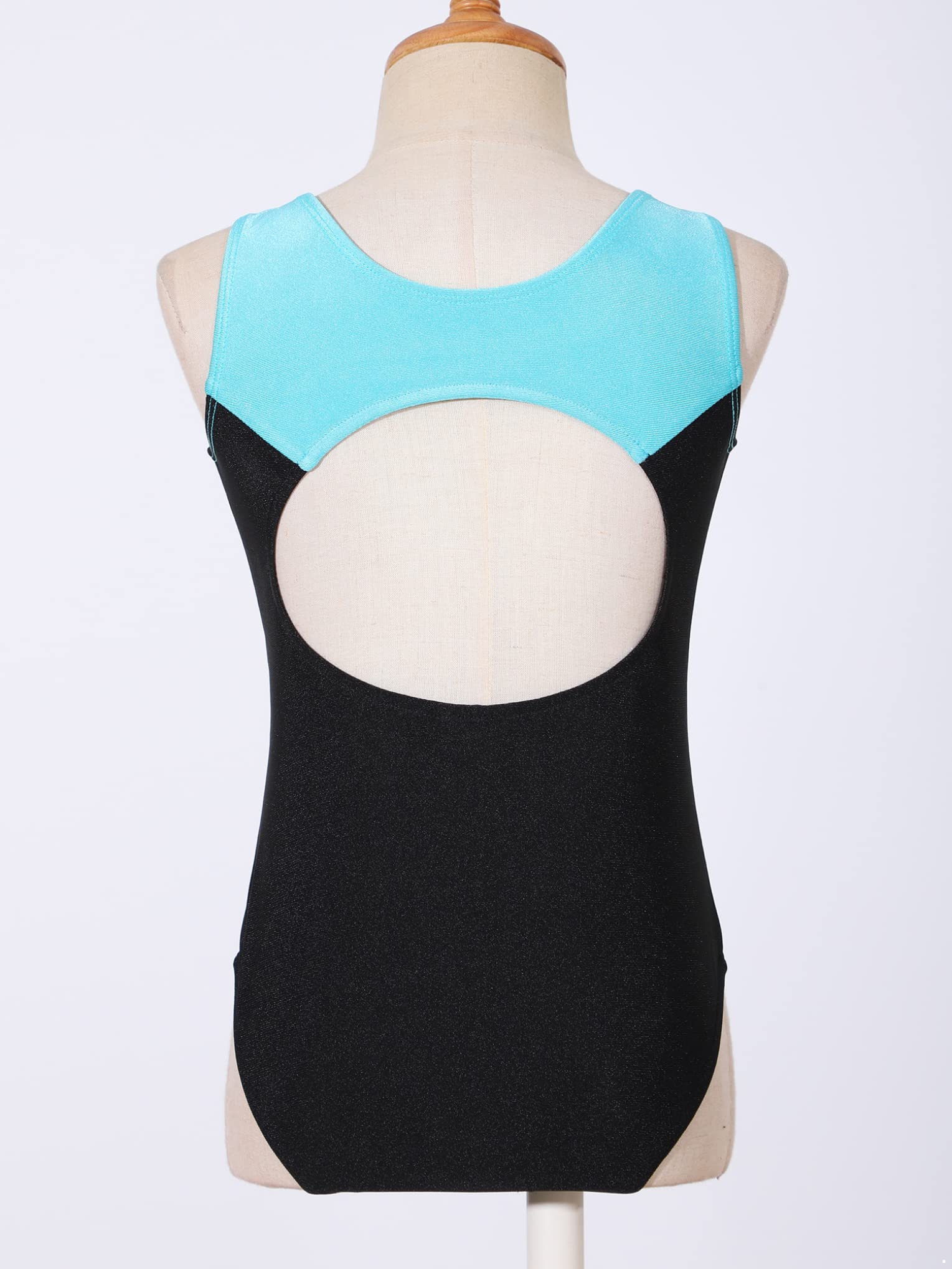 Hansber Girls' 2-Piece Sleeveless Leotard & Shorts Set - Gymnastics, Ballet Dance Outfit for Kids - Perfect for Dance Classes, Performances & Playtime